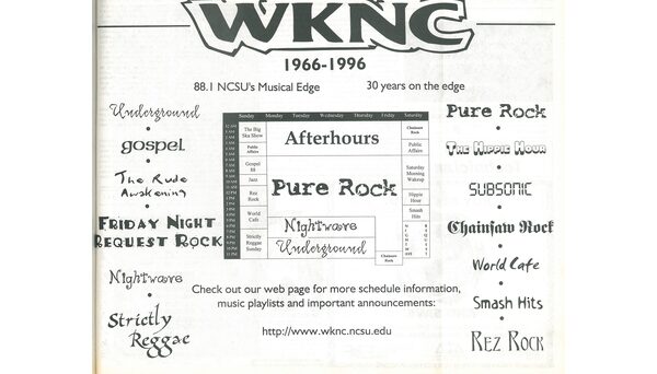 30th anniversary ad published in Oct. 4, 1996 Technician.