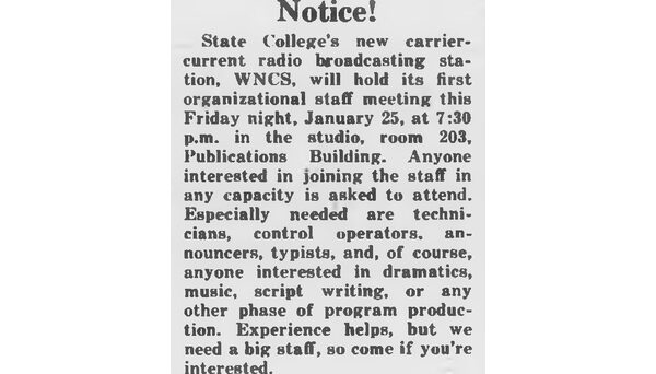 Recruitment ad published in Jan. 25, 1946 Technician.