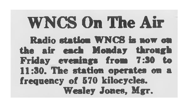 Notice published in Oct. 4, 1946 Technician.