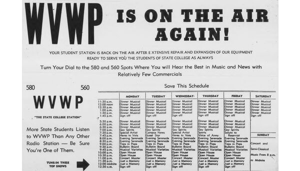 Program schedule from the Oct. 4, 1951 Technician.