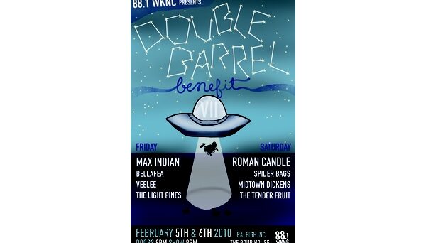 Double Barrel Benefit 7 poster designed by Kirsten Southwell