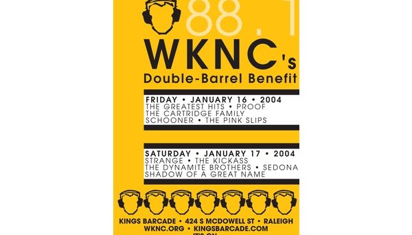 Double Barrel Benefit poster designed by Vince Carmody