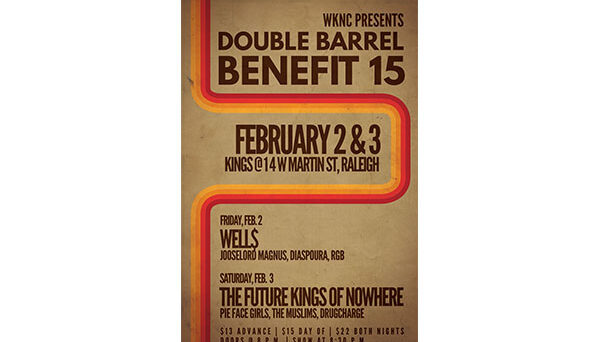Double Barrel Benefit 15 poster designed by Jamie Lynn Gilbert