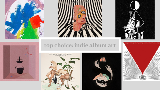 A collage of the album covers featured in the article.