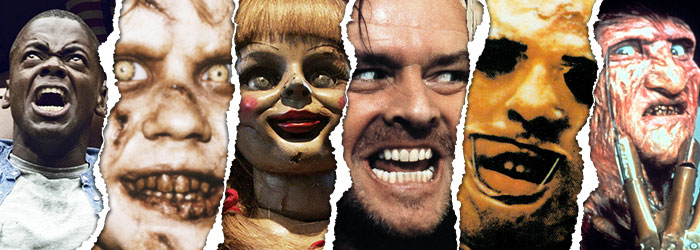 horror movie collage