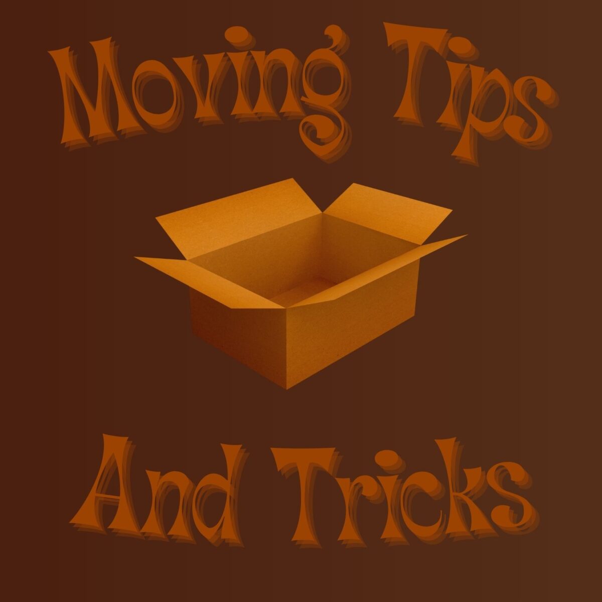 Moving Tips with cardboard box