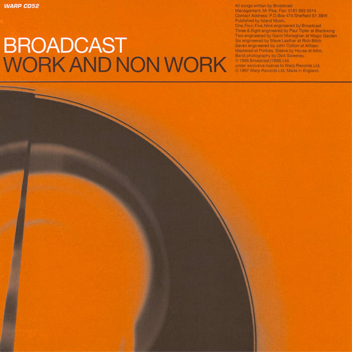 Broadcast's album art for "Work and Non Work"
