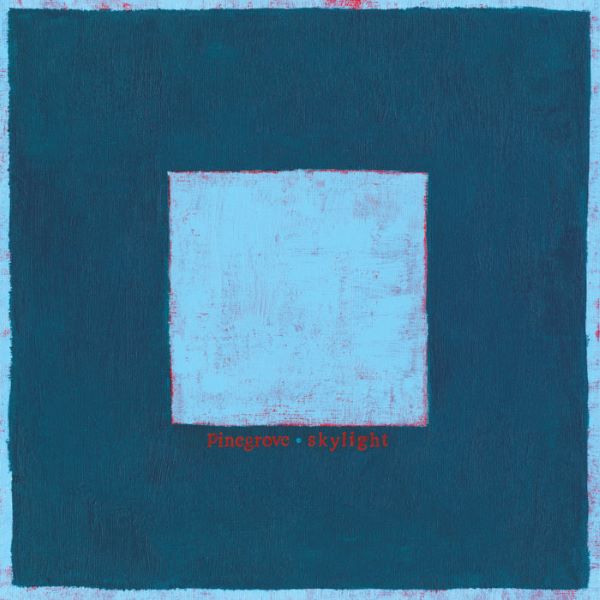 Skylight album cover, a light blue square within a darker blue square