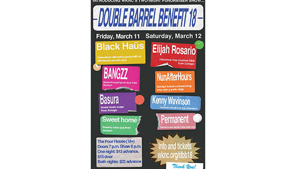 Double Barrel Benefit 18 poster designed by Maddie Jennette