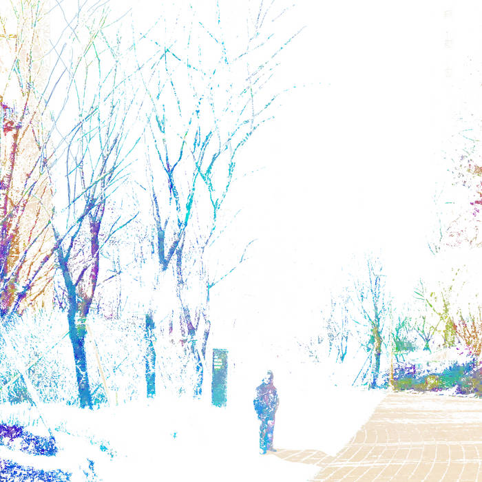 Cover art for After the Magic by Parannoul. A heavily filtered image of a person walking in snow.