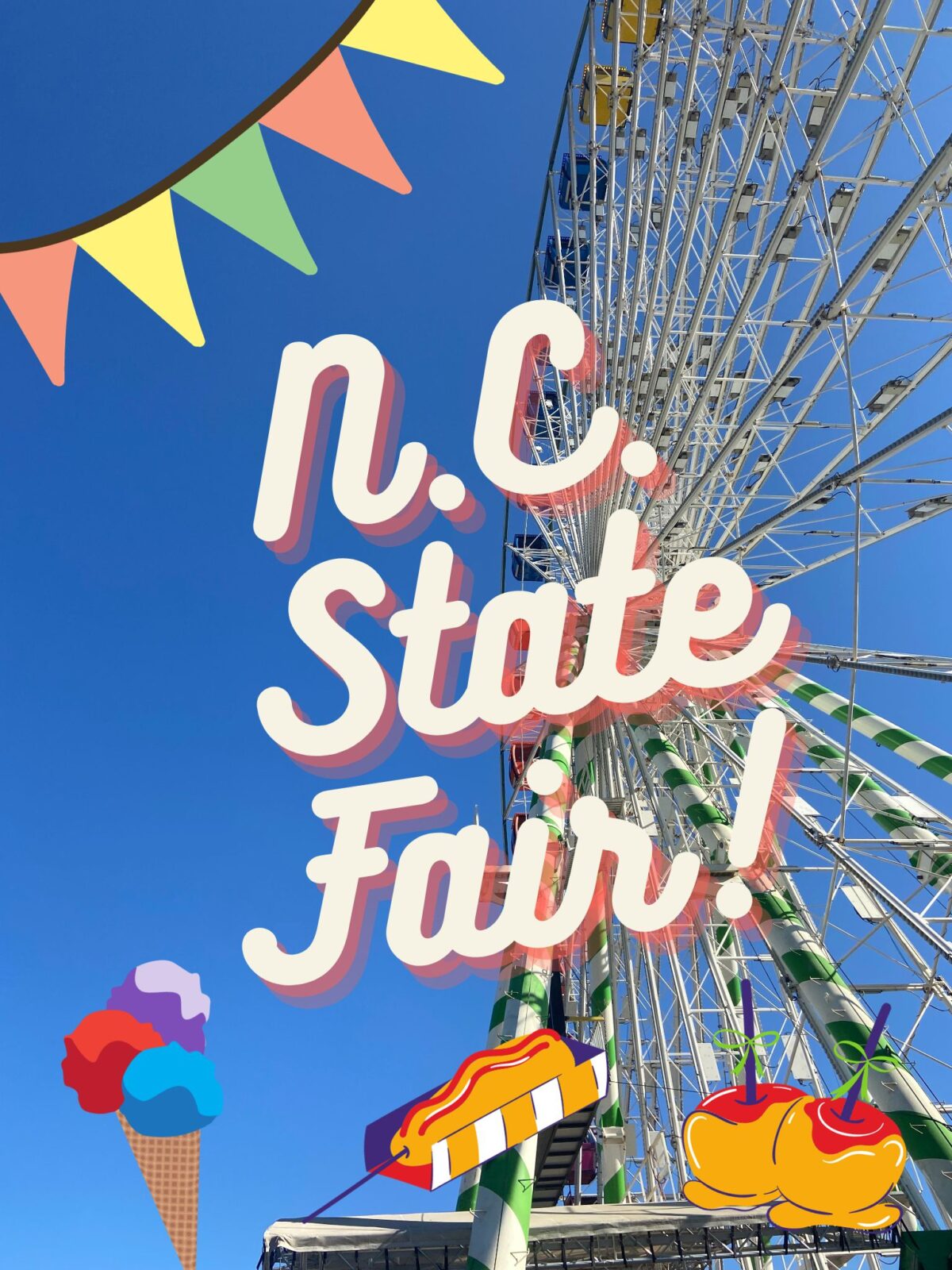 North Carolina State Fair graphic depicting a Ferris wheel.