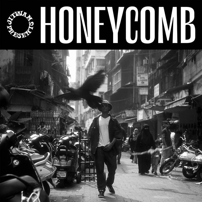 Jitwam in the streets of Assam for his 2019 album "HONEYCOMB"