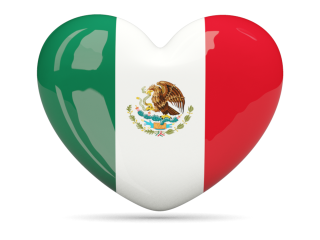 Heartshaped Mexico-Flag