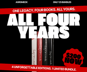 Four years, four books. Buy four Agromeck yearbooks for $200.