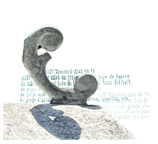 green font under a ceramic C shape