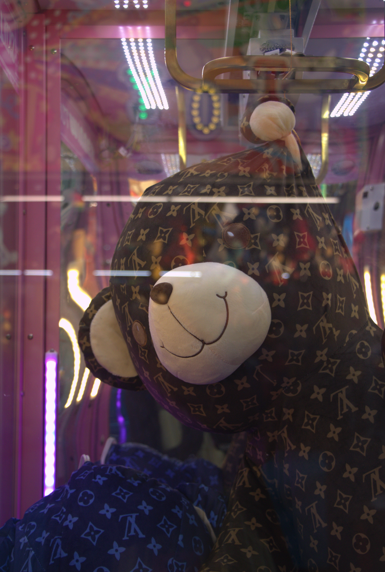 bear in claw machien 
