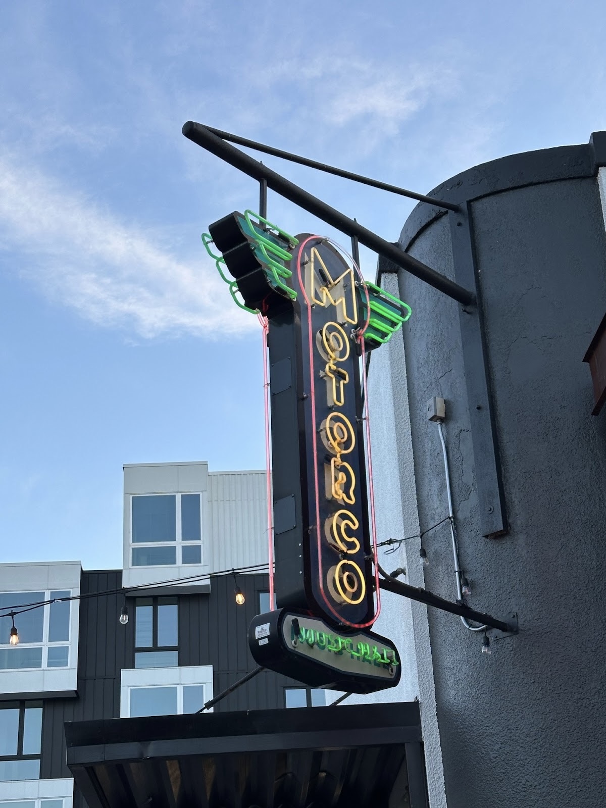 Sign for Motorco Music Hall