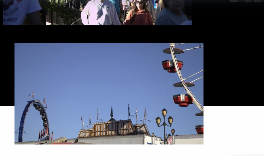 fair wheel and building