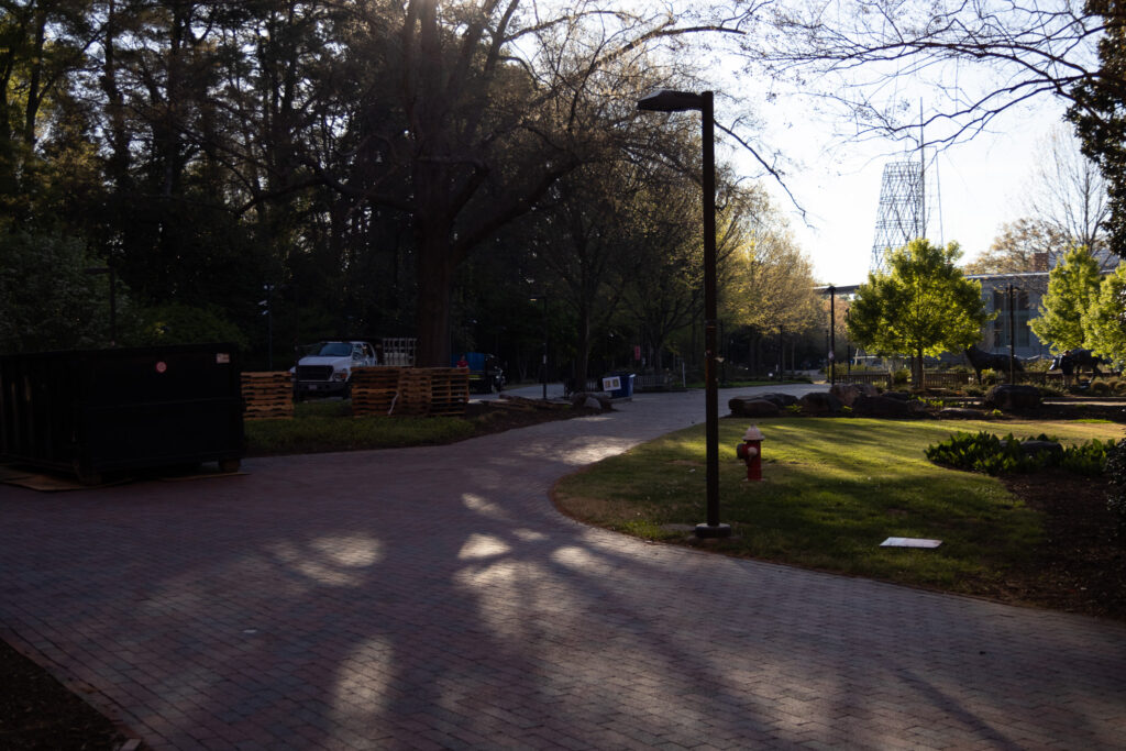 The area that will become Shackville before the building had begun